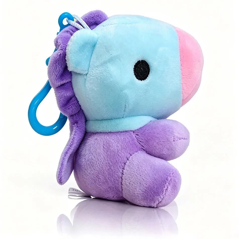 B-T-21 Plush Doll Keychain Koay Shooky Mang Cooky Cute Stuffed Pendant Backpack Ornament Gift for Fans Bag Decor
