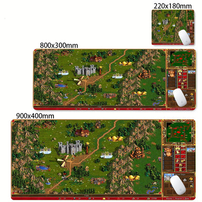 Gaming Laptops Keyboard Mat Desk Protector Gamer Mats Anime Heroes of Might and Magic 3 Map Deskmat Laptop Accessories Mouse Pad