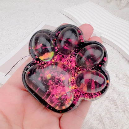 Taba Squishy Rainbow Cat Claw Squishy Fidget Toy Soft Cat Paw Slow Rebound Pinch Decompression Toys Adults Relief Squeeze Toys