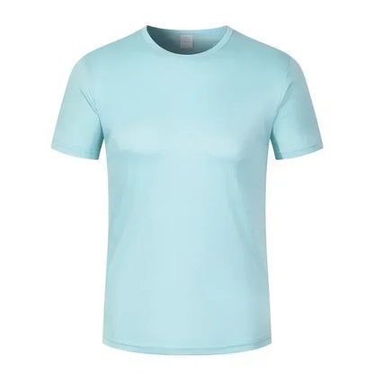 T Shirt Print Logo Women For Men Quick Drying Running Gym Custom Marathon Short Sleeve Sports Attire Diy Brand Wholesale Cheap