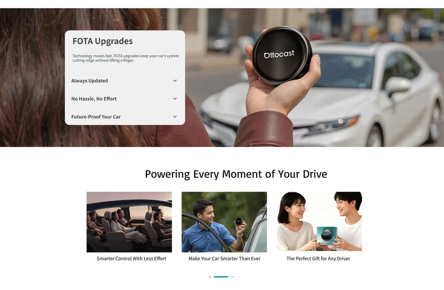 Ottocast OttoAibox P3 Pro AI Box Wireless CarPlay Android Auto QCM 6225 HDMI YouTube Netflix Video for Benz VW Ford Toyota