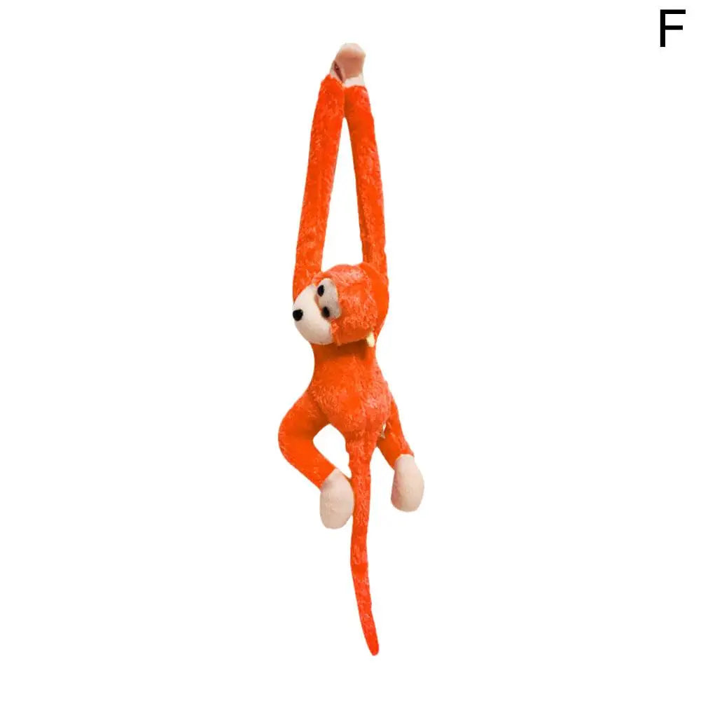 Colorful Long-arm Monkey Plush Stuffed Dolls Children's Animal Plush Toys Creative Curtain Dolls Hanging Monkeys Decorative Gift