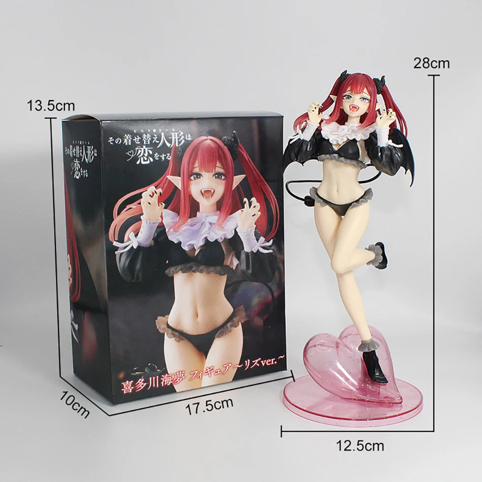 29cm Anime Figure My Dress-Up Darling T-Most Kitagawa Marin PVC Model Cos Beautiful Devil Liz Desktop Ornaments Model Toys Gift