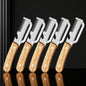 2PC Set Kitchen Peeler Stainless Steel Vegetable Peeler Wooden Handle For Peeling And Slicing Fruits And Vegetables Kitchen Tool