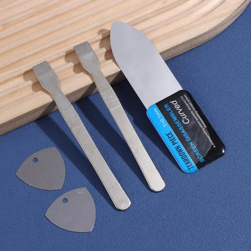 5 In 1 Professional Stainless Steel Curved Screen Pry Tools For Phone Tablet Laptop Repair Metal Spudger Disassembly KitHot