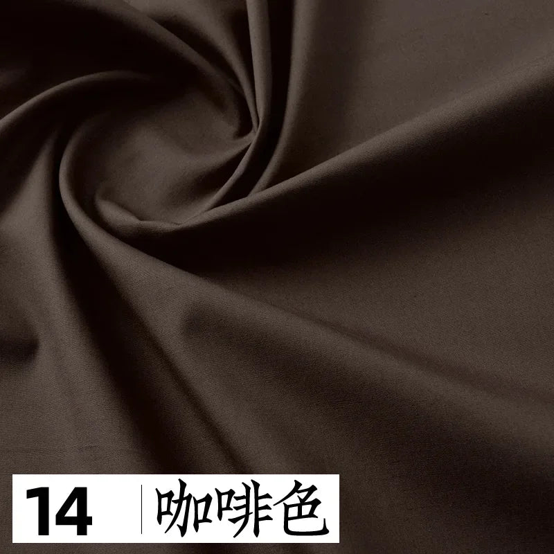 145x50cm Solid Color Pure Cotton Poplin Clothing Fabric DIY Handmade Clothes for Girls, Plain Color Antique Skirt Cotton Cloth