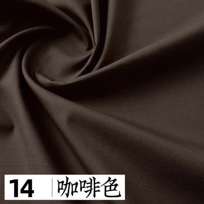 145x50cm Solid Color Pure Cotton Poplin Clothing Fabric DIY Handmade Clothes for Girls, Plain Color Antique Skirt Cotton Cloth