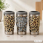 Mama Needs a Drink Leopard Vacuum Flasks 4-in-1 Stainless Steel Can Cooler Insulated Beer Soda Coffee Holder Dual Lids Fits 12oz