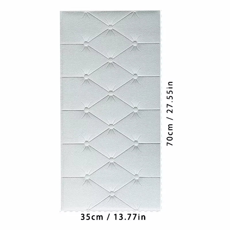 Self adhesive anti-collision soft foam pad 3D tatami thick wall sticker wallpaper for children's bedroom living room wall pad