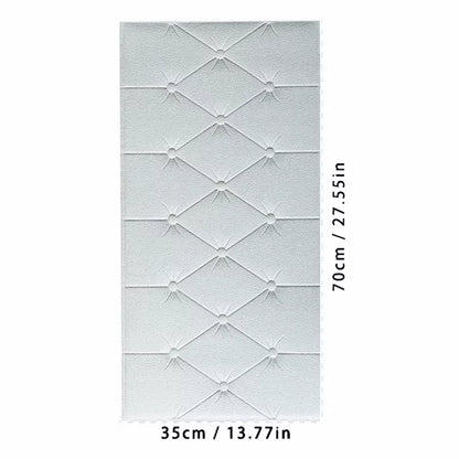 Self adhesive anti-collision soft foam pad 3D tatami thick wall sticker wallpaper for children's bedroom living room wall pad