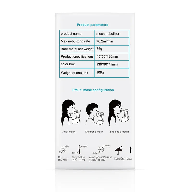 Medical Silent Mesh Nebulizer Handheld Asthma Inhaler Atomizer Children Health Care Mini Portable Nebulizer Humidifier