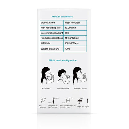 Medical Silent Mesh Nebulizer Handheld Asthma Inhaler Atomizer Children Health Care Mini Portable Nebulizer Humidifier