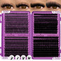 D Curl Individual Eyelash Clusters High Capacity Dense Eyelash Extension 8-16mm Suit for Different Makeup Beauty Long Lasting