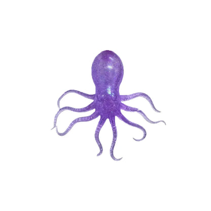 Glitter Octopus Squishy Toy Soft Stress Relief Fidget Toy Squeeze Jellyfish Squishy Compression Decompression Toy for Kid Adults