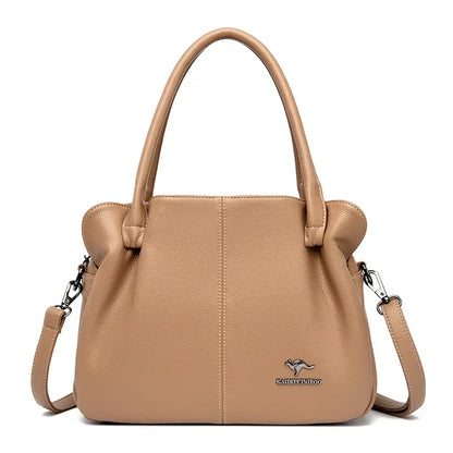 Luxury Handbags Women Bags Designer 3 Layers Leather Hand Bags Big Capacity Tote Bag for Women Vintage Top-handle Shoulder Bags