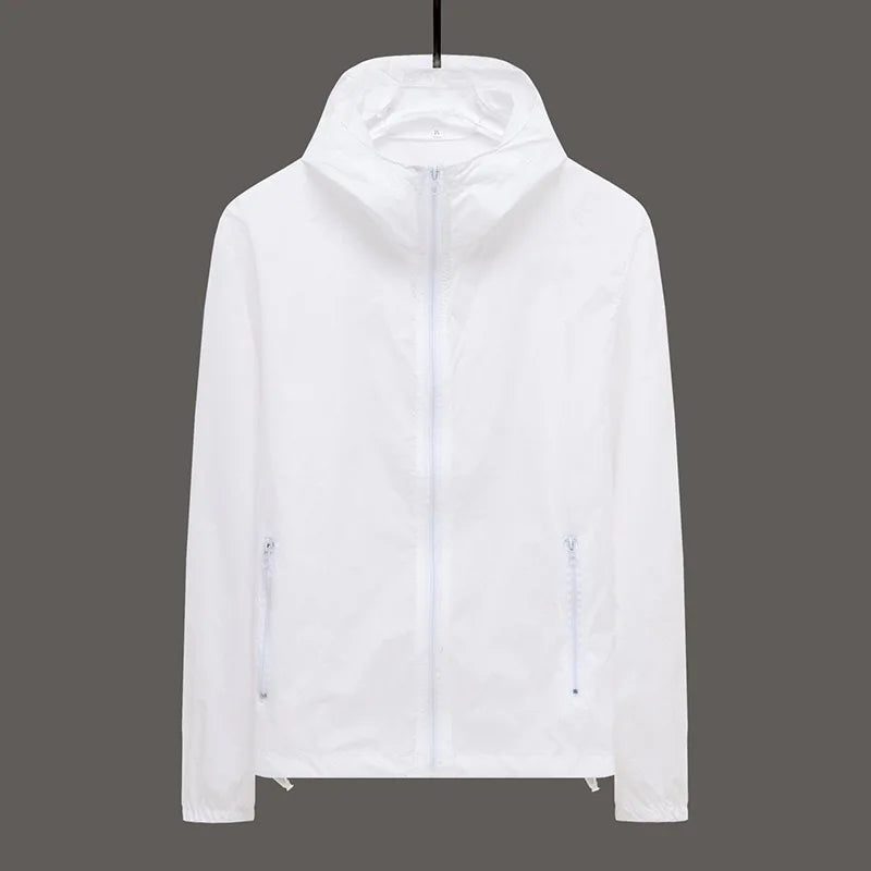 Men Hooded Jacket Summer Breathable Sunshade Coat Boy Sun Protection Clothing Fishing Hunting Clothes Quick Dry Skin Windbreaker