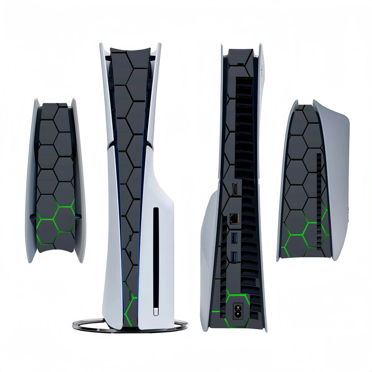 Decoration Strip Center Skin Sticker For PlayStation 5 Slim PS5 Slim Disc Version & Digital Version Console Middle Stickers Skin