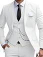 Elegant Mint Green 3 Piece Men's Suit Groom Tuxedos Business Suits Slim Fit Notch Lapel Blazer Vest Pants for Wedding Party Prom