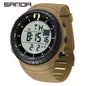 SANDA New 6256 Men's Electronic Watch Large Dial Outdoor Waterproof Sports Watch Night Light Alarm Clock Multi functional Watch