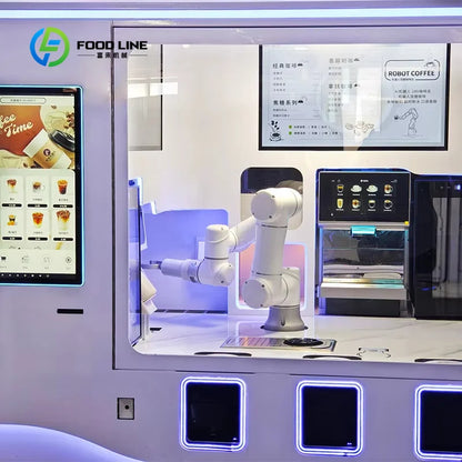 Customized AI Model Latte Art & Printing Robot Coffee Barista Vending Machine Commercial Automatic Coffee Equipment