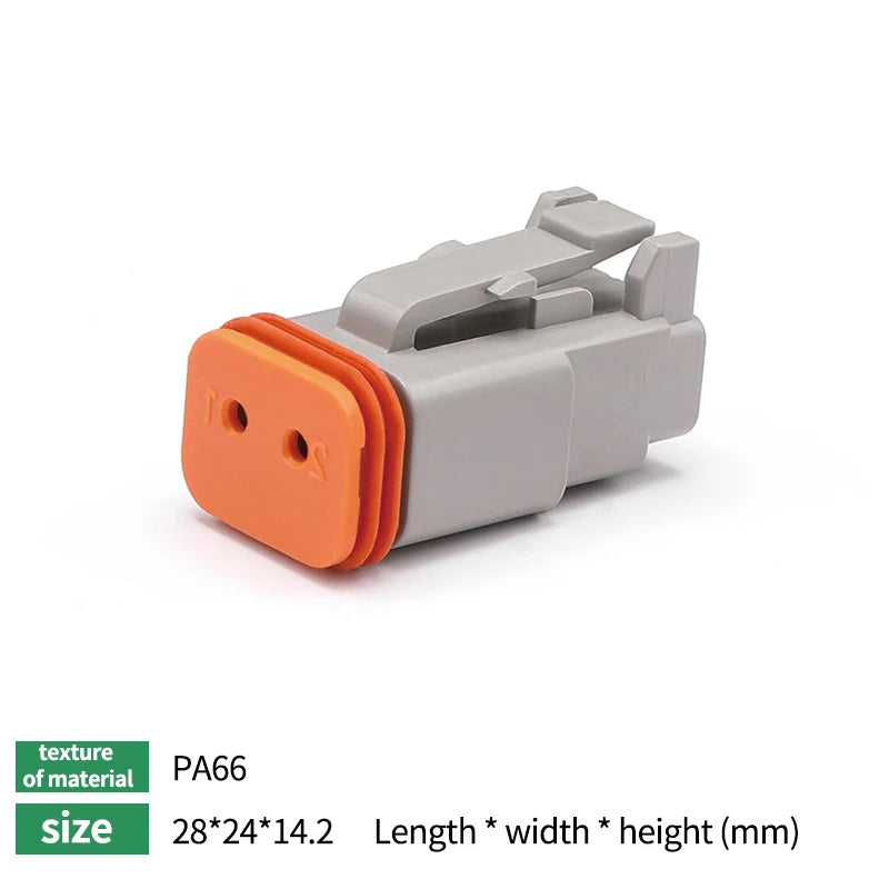 10/50/100 Sets Deutsch DTM/DT/DTP/DTF Automobile Connector Plug&Socket Male&Female Terminal DTM04-2/3/4/6/8/12 DTM06-2/3/4/6/8S