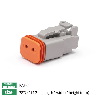 10/50/100 Sets Deutsch DTM/DT/DTP/DTF Automobile Connector Plug&Socket Male&Female Terminal DTM04-2/3/4/6/8/12 DTM06-2/3/4/6/8S