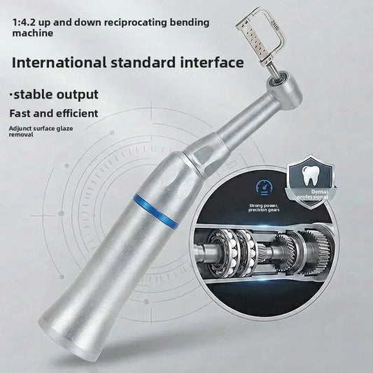 Dental 1∶1 Contra Angle Handpiece Orthodontic IPR System Interproximal Enamel Reduction Reciprocating Stripping Kit with Stri
