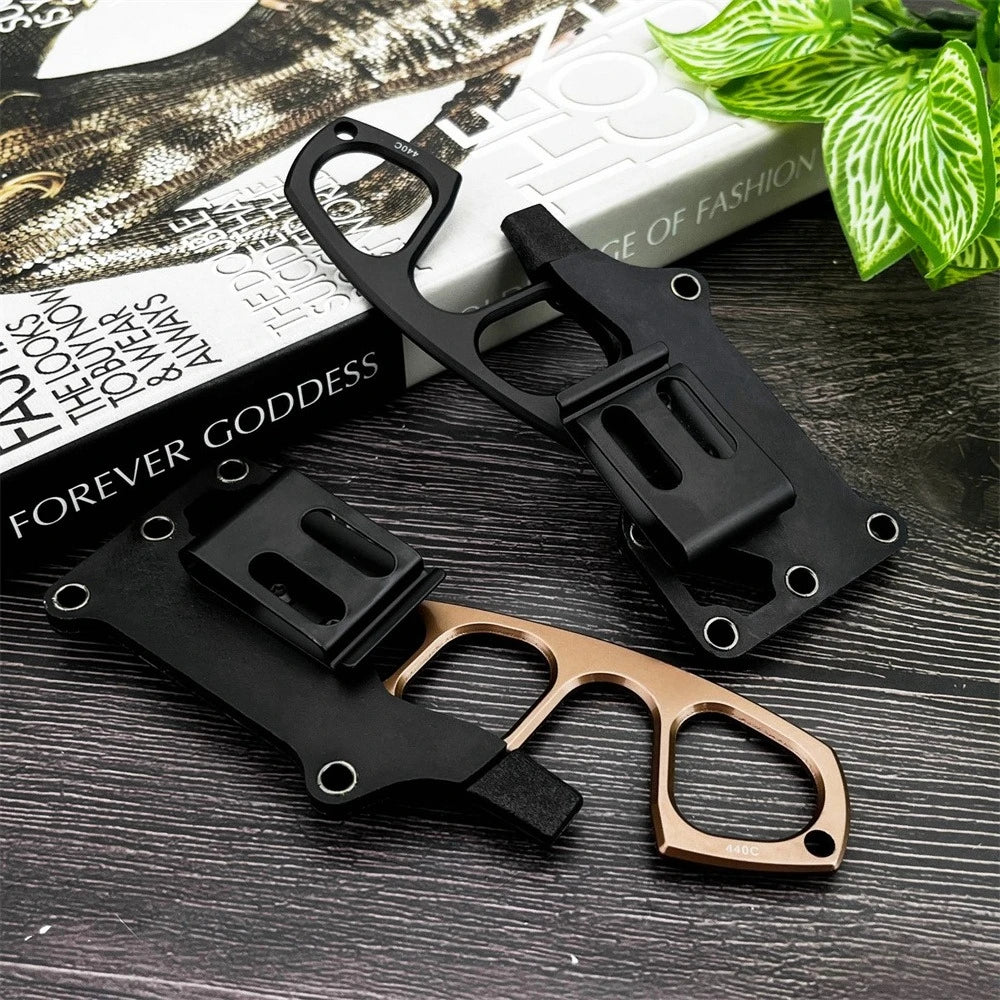 2.4 Inch Lightweight Outdoor Fixed Blade Knife with Sheath, Portable Daily Fruit Peeling Knife Box Opening Multi Tool