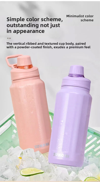 Large Capacity Portable Outdoor Sports Stainless Steel 316 Insulated Water Bottle Handheld Water Jug for Men from Mainland China