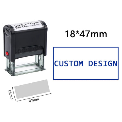 Custom Self-Inking Stamp DIY Rubber Stamp Kit Custom LOGO Personalized Self Inking Business Address Name Number Letter Printing
