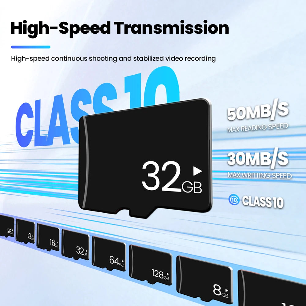 Mini Memory Card Micro cards 8GB 16GB 32GB 64GB 128GB 128MB C10 U3 U1 V30 A1 TF flash drive pendrive stick Storage Device