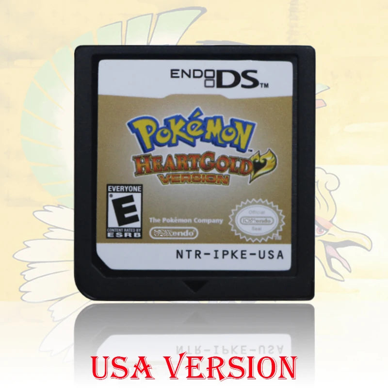 NOE/ESP/ITA/FRA/USA/EUR/AUS Version Pokemon HeartGold SoulSilver Platinum Diamond PearlVideo Game Card For DS 2DS 3DS Console