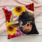 Cute Cartoon Ferdinand Pillow Case Pillowcase Anti-dustmite Pillow Invisible zipper silky short plush Sofa cushion cover