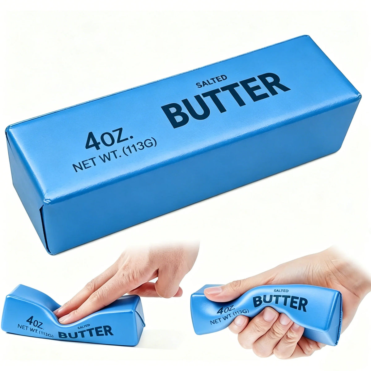 New Soft Slow Rebound Butter Stick Realistic Silicone Squeeze Stress Relief Gadget Desk Office Accessory Funny Anti-Anxiety Gift