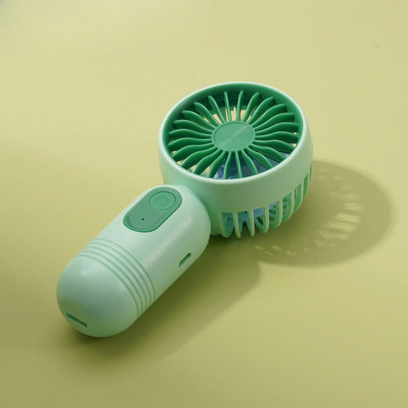 USB Mini Rechargeable Portable Fan with 3 Speeds, Handheld Fan for Gift Choice, Perfect For Office, Outdoor, Travel, Camping