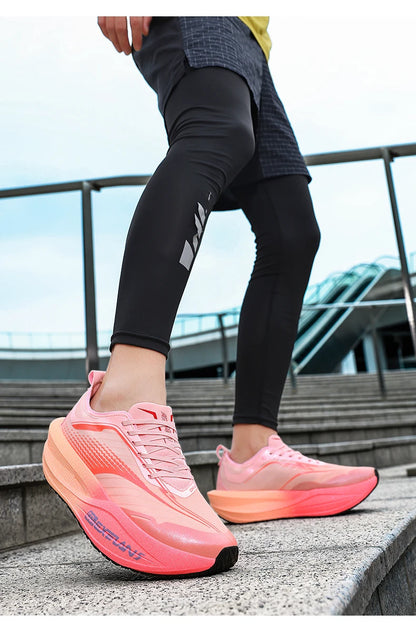 Men Running Shoes Carbon Board Marathon Speciality Sports Breathable Lightweight Women's Comfortable Athletic Sneakers