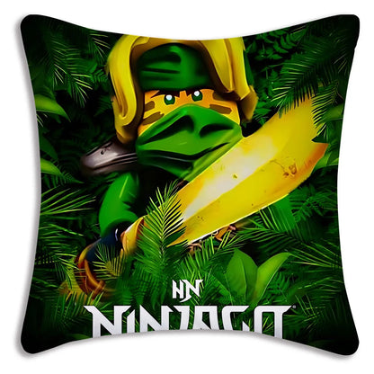 Pillow Covers Cartoon For Game Ninjagos Sofa Decorative Home Double-sided Printing Short Plush Cute Cushion Cover