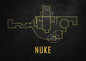 Cs Go Maps Poster First Person Shooter Game Dust 2 Nuke Map Black Print Canvas Painting Wall Pictures for Game Room Wall Decor