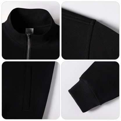 Custom Logo Jacket Unisex Zip Up Stand Collar Sweatshirt Personalized Printing Embroidery Casual Workwear Jacket for Men Women