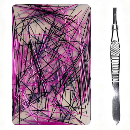 Skin Picking Fidget Toy Silicone Picky Pad Tweezer ADHD Autism Stress Relief Hair Pulling Trichotillomania Peeling Strip