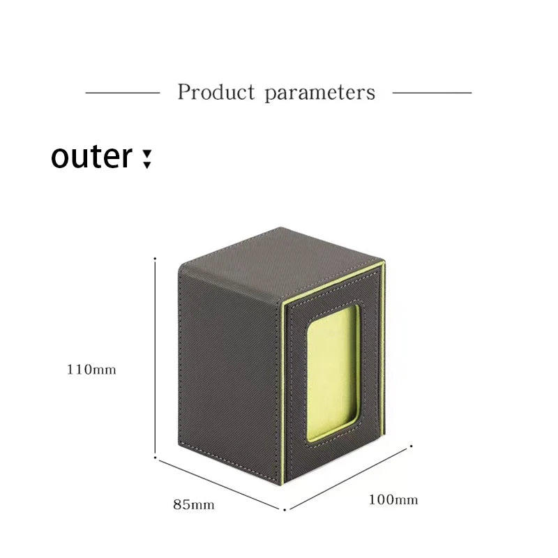 New window 100+ card box card storage box high-grade PU leather container game card holder collection card