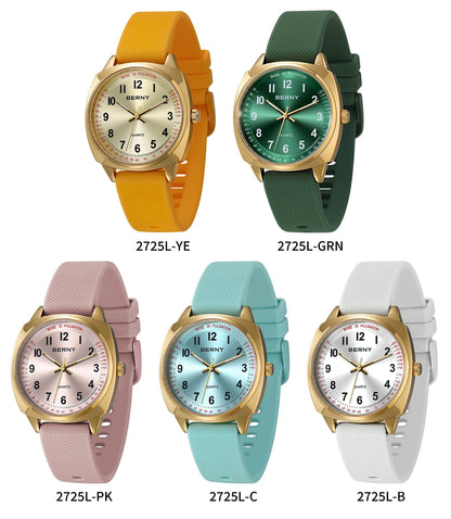 BERNY Women's Watches Nurse Watch Casual Simple Ladies Gold Quartz Watches Luminous Easy Read Waterproof Sport Women Wristwatch