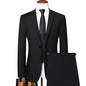 S-8XL (Blazer+Pants) Men's Fashion Business Casual Outdoor Gentleman Trend Single Breasted Wedding Slim-fit British Style Suit