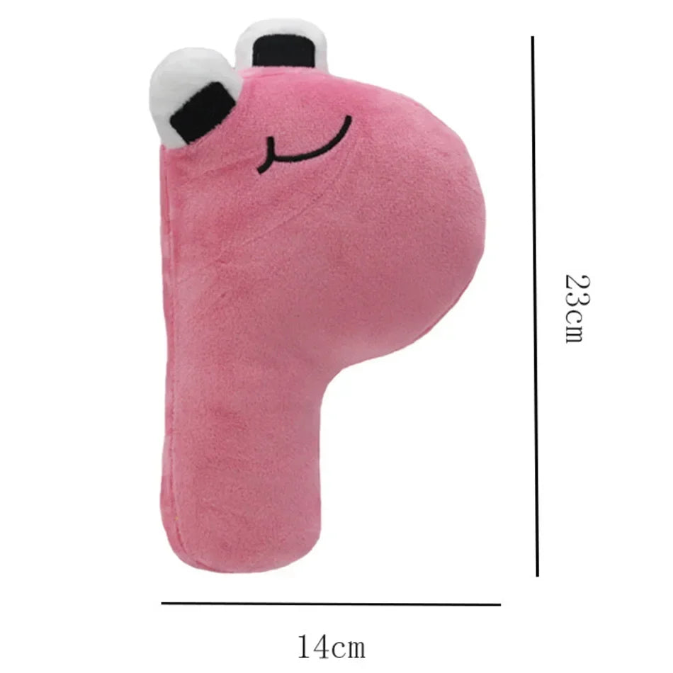 T Alphabet Lore Plush Toys Anime Doll Kawaii 26 English Letters Stuffed Toys Kids Enlightenment Montessori Plush Toy Doll Gifts