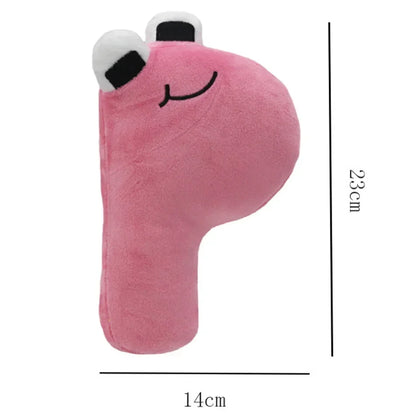 T Alphabet Lore Plush Toys Anime Doll Kawaii 26 English Letters Stuffed Toys Kids Enlightenment Montessori Plush Toy Doll Gifts