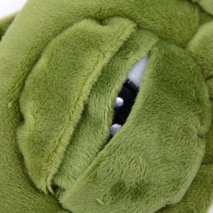 1PC Green 3D FROG Sleeping Mask Eyeshade Plush Eye Cover Travel Cartoon Eyeshade for Eye Travel Relax Sleeping Gift