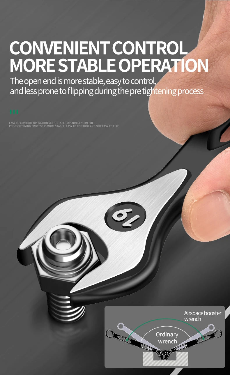 8mm-32mm Ratchet Wrench Dual-purpose Metric Setdouble Offset Ring Spanner Universal Spanner For Car Repair Hand Tool