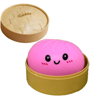 Glitter dumpling squishies Glitter Dumpling Squishy with Box Dumplings Sensory Dumpling Pressure Toy for Stress Relief