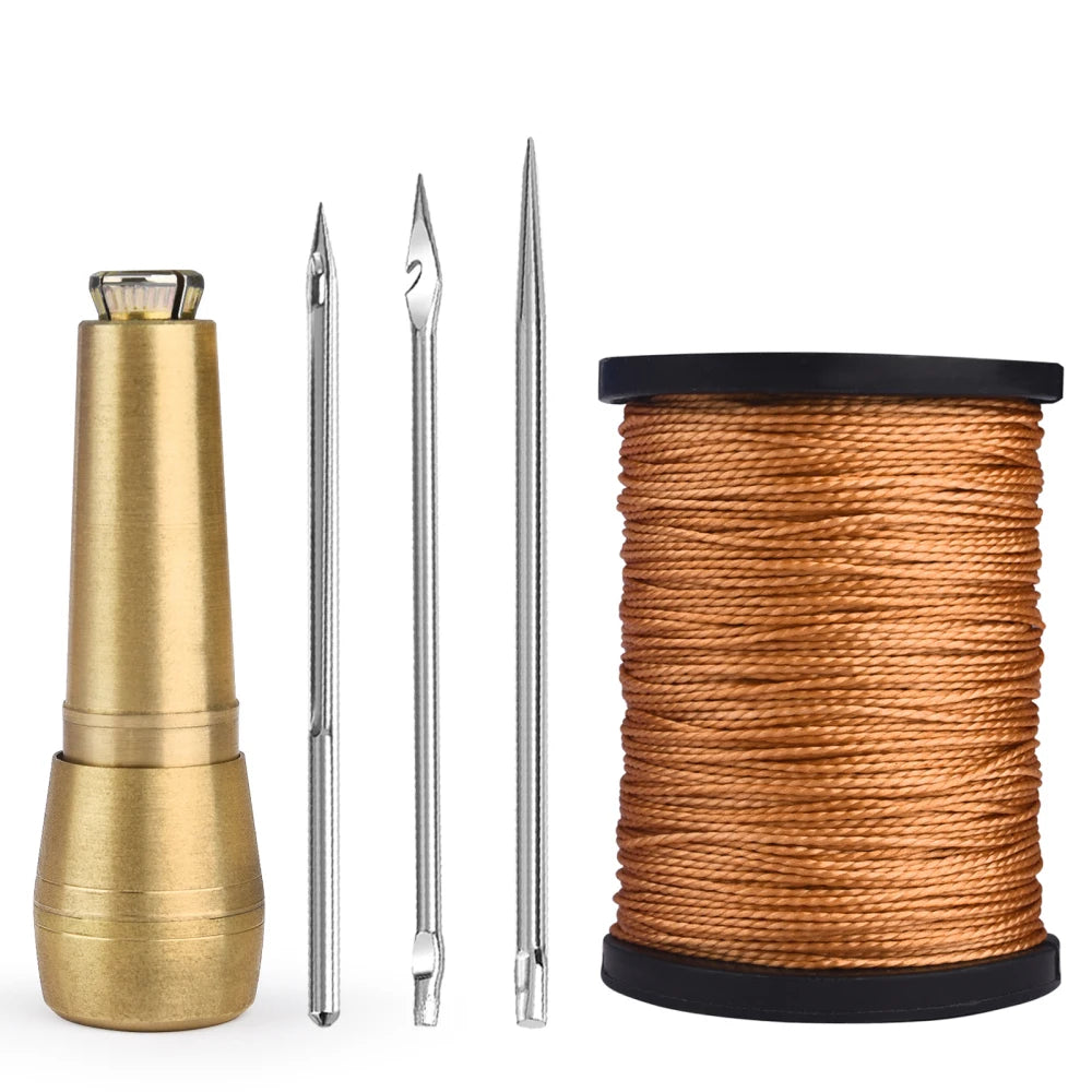 Leather Sewing Awl Set Replaceable Multifunctional Shoes Repair Tool Kit Punch Stitching Needles DIY Sewing Leathercraft