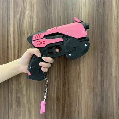OW Gun Cosplay Cole Cassidy Revolver Prop Peacekeeper Weapons Model Safety PU Rubber Model Halloween No Shooting